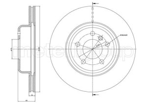 Tarcza hamulcowa CIFAM 800-1253C 34116794429