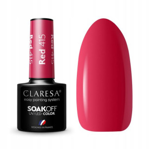 Lakier hybrydowy do paznokci CLARESA RED 415 5g