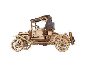 Ugears Retro Car Model Mechaniczny Drewniane Puzzle 3d