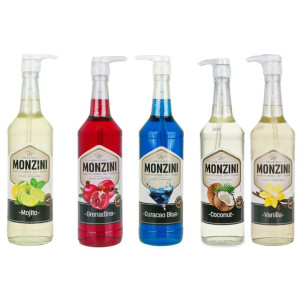 Zestaw syropów barmańskich MONZINI 5 x 1000 ml