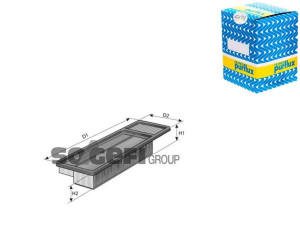 Filtr Powietrza Fiat Panda Doblo 2010- Purflux