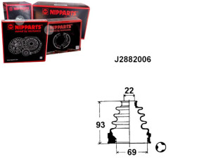 Zestaw Osłony Przegubu Nipparts 443812070 44381216