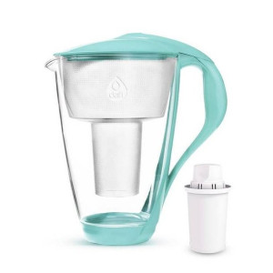 Szklany dzbanek filtrujący Dafi CRYSTAL LED 2 l miętowy + wkład Classic