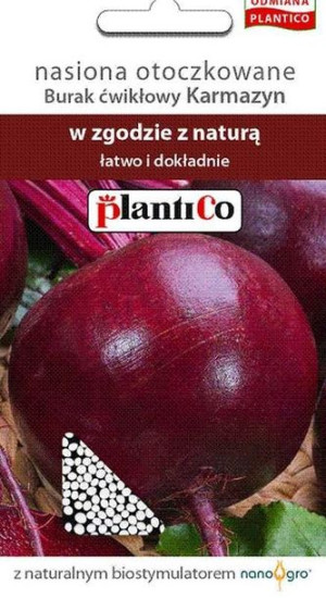 Burak ćwikłowy Karmazyn nasiona Buraka  otoczkowane Plantico