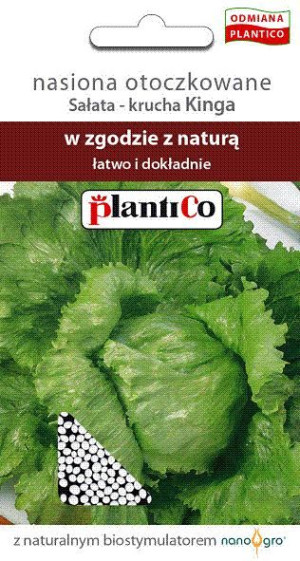 Sałata krucha Kinga nasiona sałaty otoczkowane Plantico