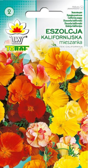 Eszolcja Kalifornijska Mieszanka Mix kolorów nasiona Eszlocji Toraf