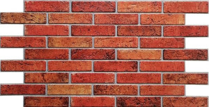 Panele Ścienne Dekoracyjne 3d Pcv Cegła Fire Brick