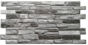Panele Ścienne 3d Pcv Grey Stone Szary Kamień