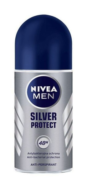  NIVEA Nivea Dezodorant Antyperspirant SILVER PROTECT roll-on męski 50ml