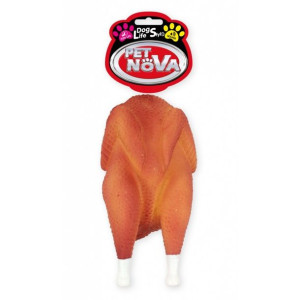 PET NOVA Kurczak Z Rożna 19cm Gumowa Zabawka Dla Psa