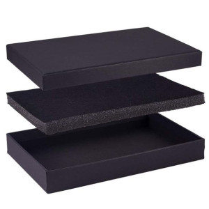 Tekturowe Pudełko Z Gąbką Na Biżuterię 20X13X3 Cm
