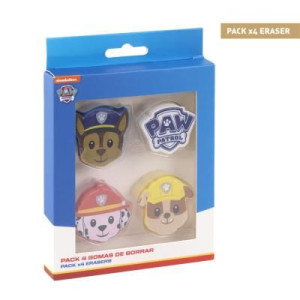 Zestaw Gumek do Mazania PSI PATROL 4 szt.