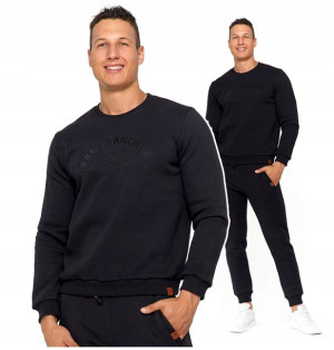 Bluza Męska Dresowa Ciepła bawełniana MORAJ 3XL