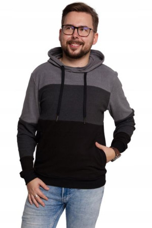 Bluza Męska Dresowa Ciepła z kapturem MORAJ XXL