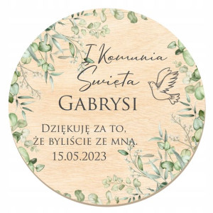 10x Podziękowanie Dla Gości Magnes Komunia Wz1 Y7