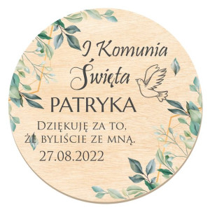 10x Podziękowanie Dla Gości Magnes Komunia Wz2 Y7