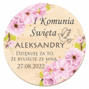 10x Podziękowanie Dla Gości Magnes Komunia Wz3 Y7