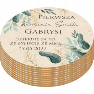 10x Podziękowanie Dla Gości Magnes Komunia Y2