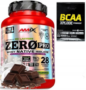 AMIX ZERO PRO NATIVE whey isolate białko WPI 1000g