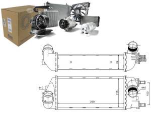 Intercooler Fiat 500 500 C Panda 0.9-1.4 10.07- Ni