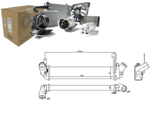 Intercooler Nissan Kubistar Renault Kangoo Kangoo