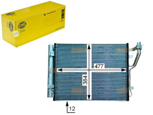 Skraplacz Klimatyzacji Kia Ceed Crdi 06- Hella
