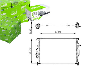 Chłodnica Silnika Volvo S60 Ii S80 Ii V60 I V70 Ii