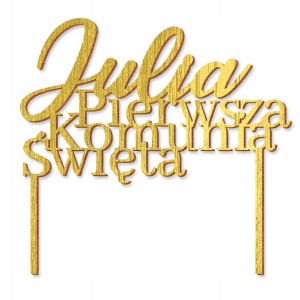 Topper Ozdoba Na Tort Pierwszą Komunię Świętą Y7