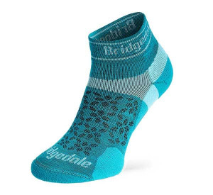 Skarpety damskie sportowe stopki BRIDGEDALE Ultralight Merino teal 41-43