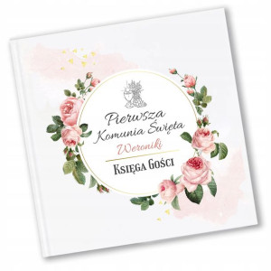 Księga Gości Komunia Święta Pamiątka Kwiaty Y2
