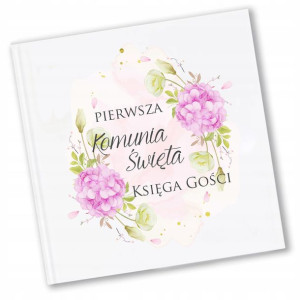 Księga Gości Komunia Święta Pamiątka Hortensja Y2