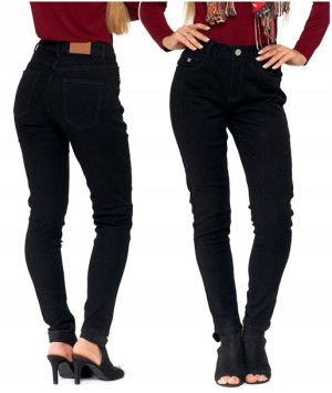 Spodnie Damskie Jeansowe mom fit Pasek MORAJ M