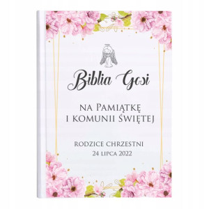 Pismo Święte Pamiątka Biblia Komunia Święta Wz5 Y7
