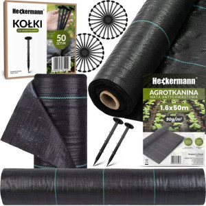 Agrowłóknina Agrotkanina Antychwastowa 90g 1,6x50m