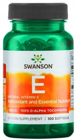 Swanson Witamina E Naturalna 400IU 100kaps. Detoks