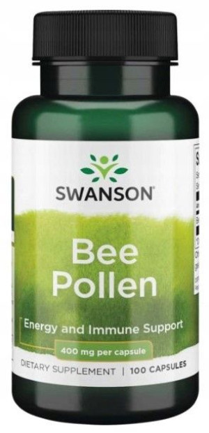 Swanson Bee Pollen 400mg 100kaps. Pyłek pszczeli