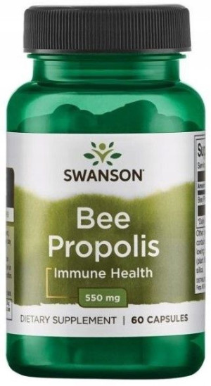 Swanson Bee Propolis 550mg 60kaps. Odporność