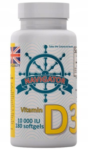Witamina D3 10.000 Iu 180 Kaps Navigator