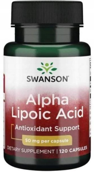 Swanson ALA 50mg 120kaps. Antyoksydant Wątroba