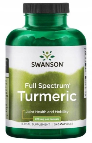 Swanson Turmeric 720mg 240kaps. Wątroba Kurkumina