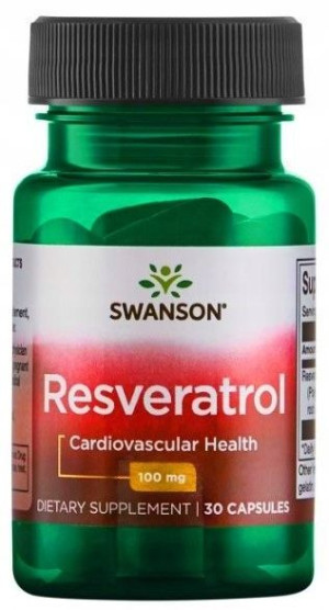 Swanson Resweratrol 100mg 30kaps. Antyoksydant