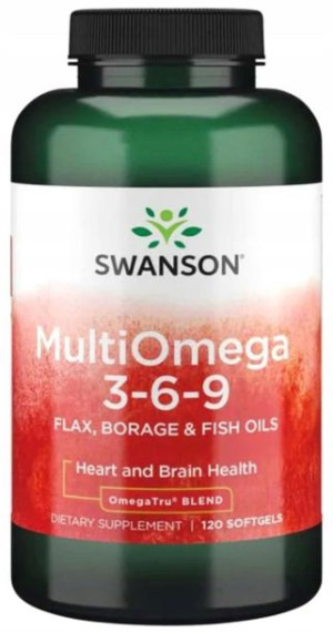 Swanson Multiomega 3 6 9 120kaps. Serce Krążenie