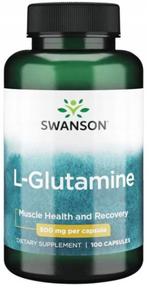 Swanson L-glutamina 500mg 100kaps Mózg Jelita
