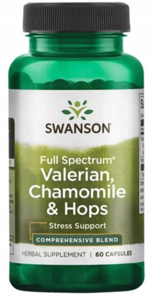 Swanson Waleriana Rumianek i Chmiel 60k. Stres Sen
