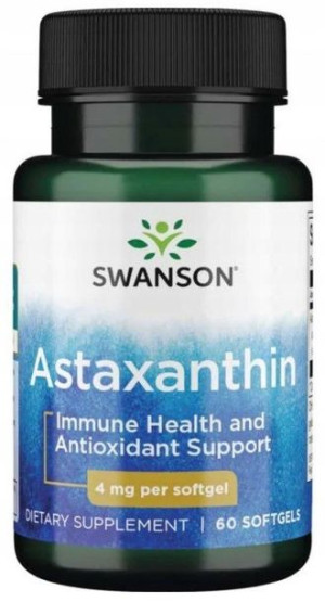 Swanson Astaksantyna 4mg 60kaps. Antyoksydant