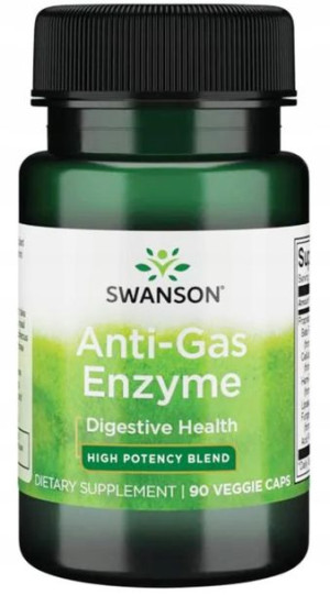 Swanson Anti-Gas Enzyme 90 kapsułek Gazy Wzdęcia