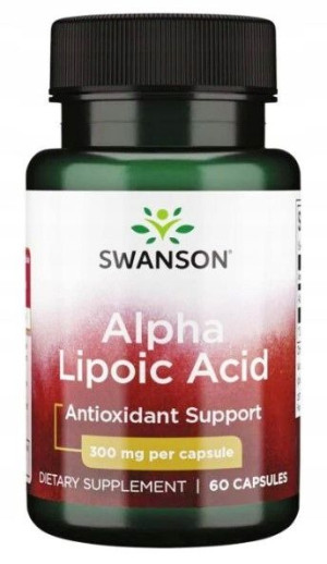 Swanson Kwas Alfa Liponowy ALA 300mg Krążenie