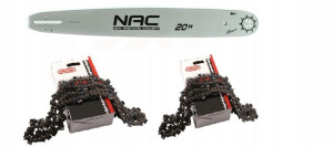 Prowadnica NAC 50cm 325/1,5mm + 2 łańcuchy OREGON