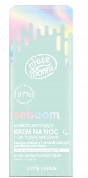 FaceBoom Seboom Krem na noc mikrozłuszczający