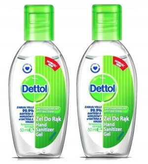 DETTOL żel antybakteryjny do rąk dezynfekcja 2 szt